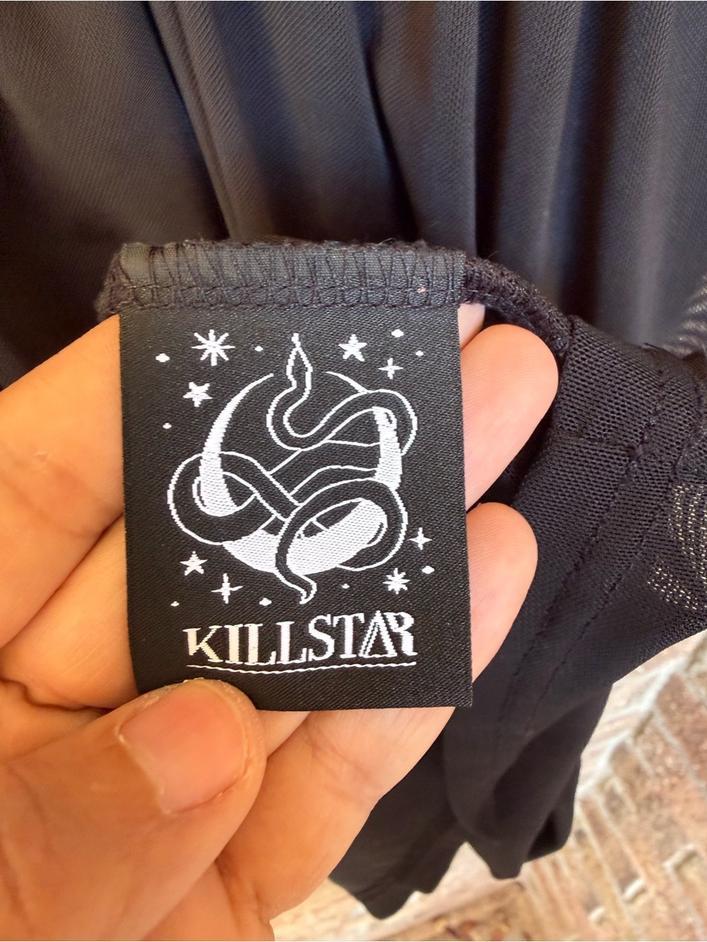 Killstar Black Mesh Skater Dress with Lace Sleeves - Size S - Picture 4 of 9